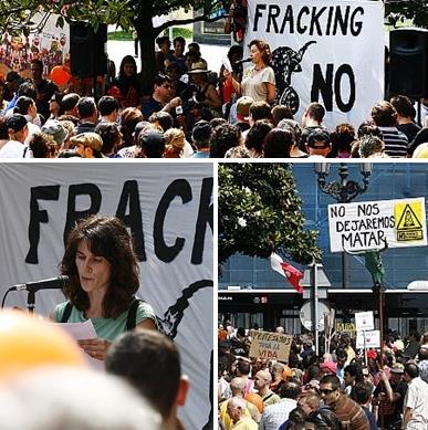 Manifestaciones contra el 'fracking' (Archivo CANTABRIA DIARIO)