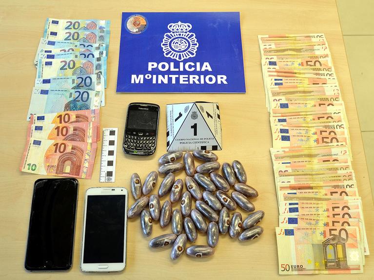  Detenido con 35 bellotas de hachís