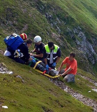  Rescatado un senderista herido en Brañavieja