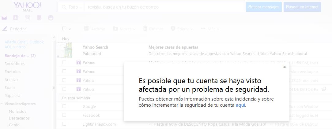 ¿Qué hacer si tu cuenta de Yahoo! es una de las afectadas por el robo masivo de datos?