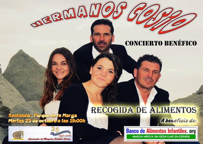 Los Hermanos Cosío darán un concierto solidario en La Marga