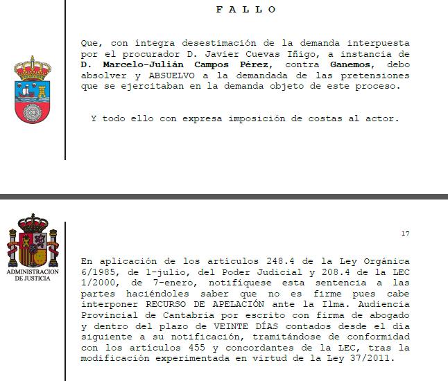 El juez da por válida la expulsión de un concejal de Camargo que fue elegido con la marca Ganemos