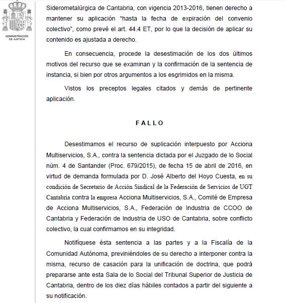 El Tribunal Superior de Justicia ratifica la aplicación del convenio del metal a 43 trabajadores de una contrata de Nissan