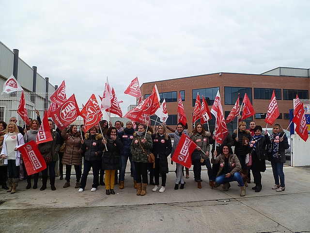 Un 85% de los trabajadores de Sistemas Britor secunda la huelga general por el nuevo convenio colectivo