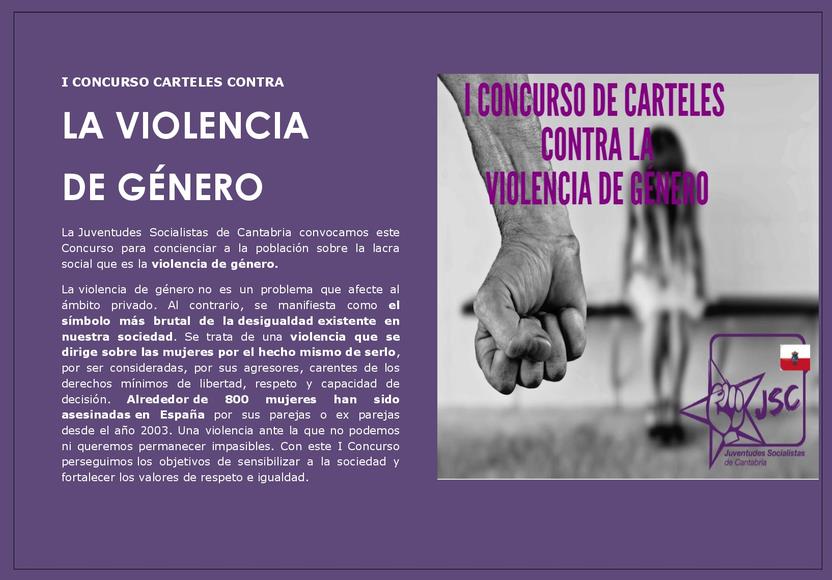 JSC convoca el I Concurso de Carteles contra la violencia de género