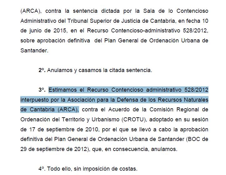 Anulado el PGOU de Santander