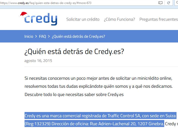 ¿Piensa pedir un crédito rápido a Credy.es? No lo haga sin antes leer esta información