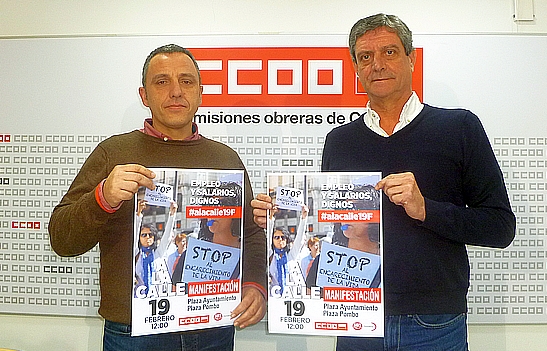  UGT y CCOO convocan el domingo en Santander una manifestación por los empleos y los salarios dignos