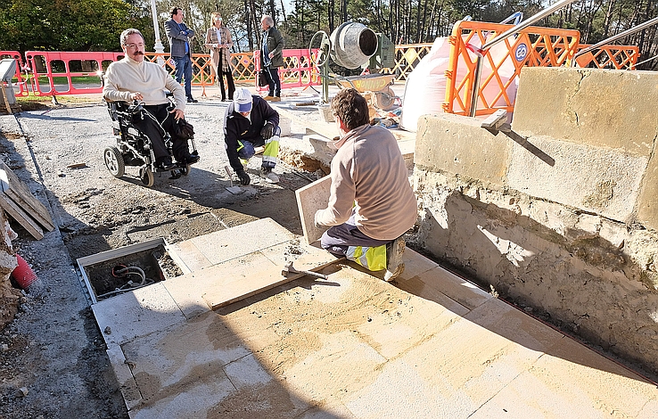 Se inicia la construcción de una nueva rampa de acceso al Palacio de la Magdalena