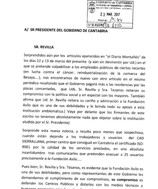 Dos sindicatos reclaman a Revilla y Díaz Tezanos compromiso con lo público