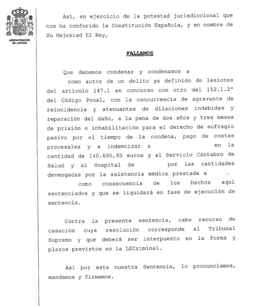 140.700 euros de indemnización por golpear a un hombre, que cayó al suelo y sufre deterioro cognitivo
