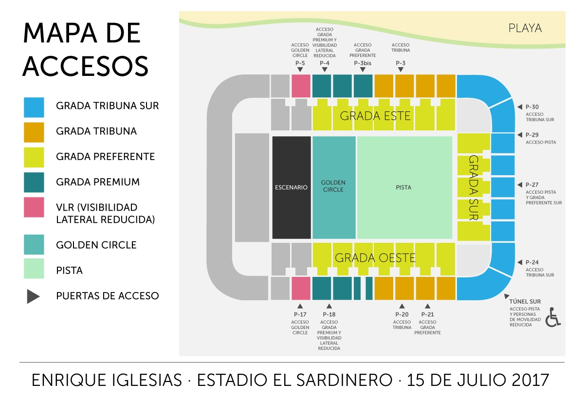 Santander prepara un dispositivo especial por el concierto de Enrique Iglesias
