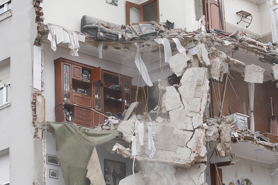 Ganemos Santander quiere que César Díaz pague el coste de la reconstrucción del edificio de la calle del Sol