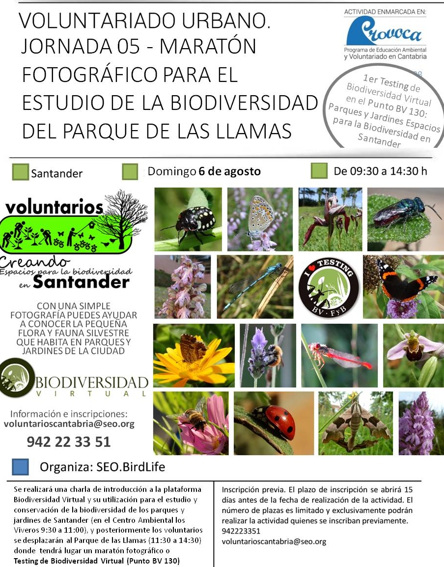 Las Llamas acogerá el próximo domingo un maratón fotográfico para retratar las especies de flora y fauna