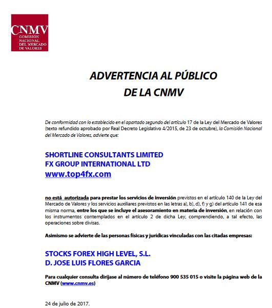 Cnmv forex