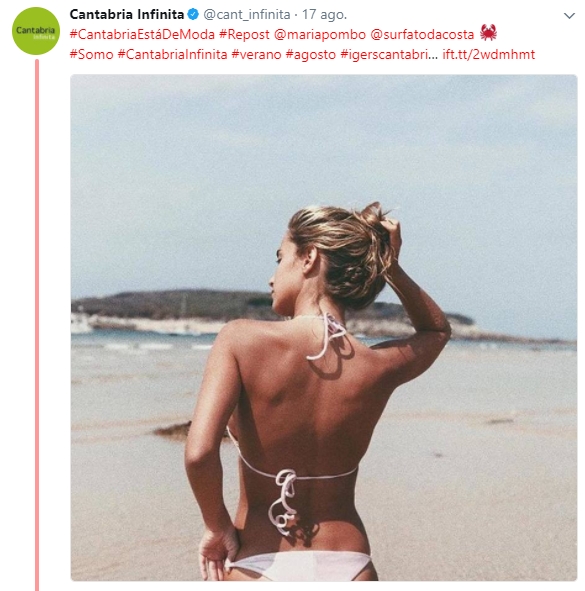 IU considera que una foto de una chica en la playa es "machismo institucional"