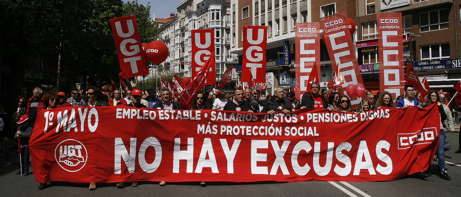 Manifestación del 1 de mayo de 2017 en Santander (C) Archivo CANTABRIA DIARIO