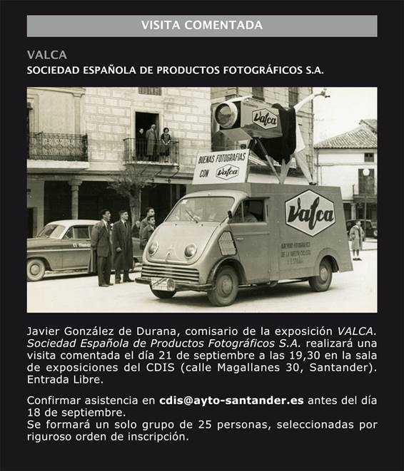 El CDIS organiza una visita guiada a la exposición histórica sobre la empresa fotográfica VALCA
