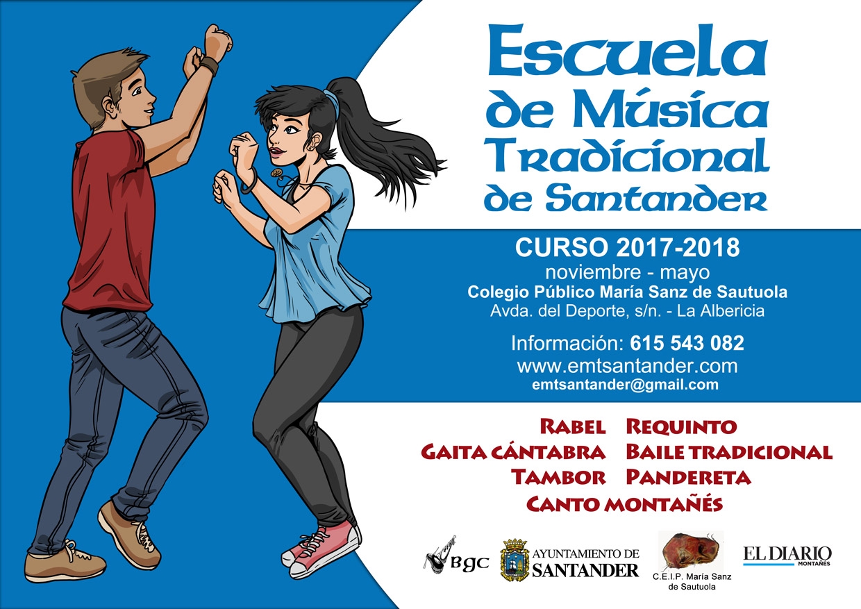 Sigue abierto el plazo de matrícula de la Escuela de Música Tradicional de Santander