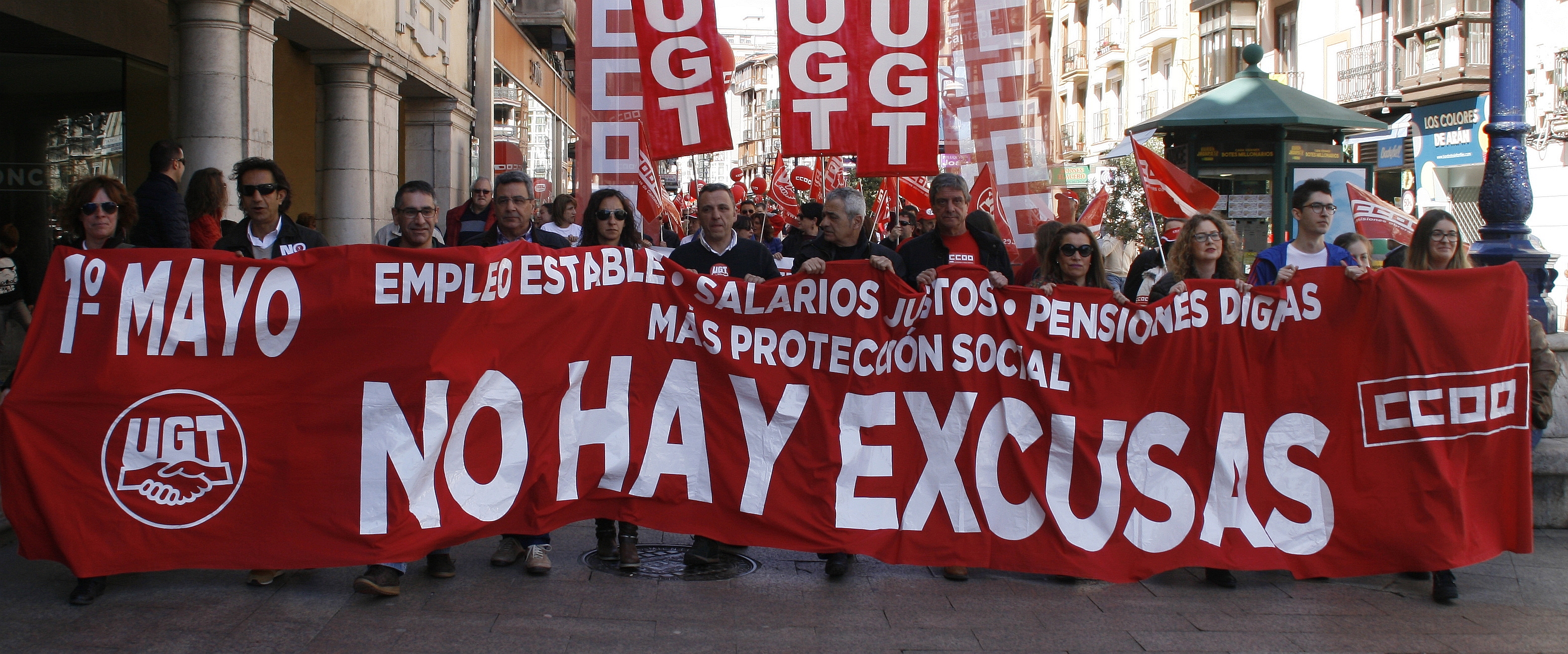 Manifestación del 1 de mayo en Santander (C) Archivo CANTABRIA DIARIO