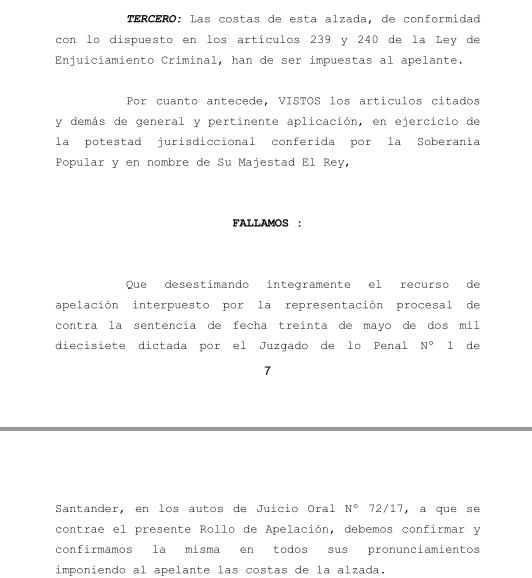 Condenada por sacar dinero con la cartilla de su exmarido