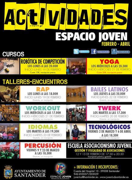 Presentada la programación del Espacio Joven que se desarrollará entre los meses de febrero y abril