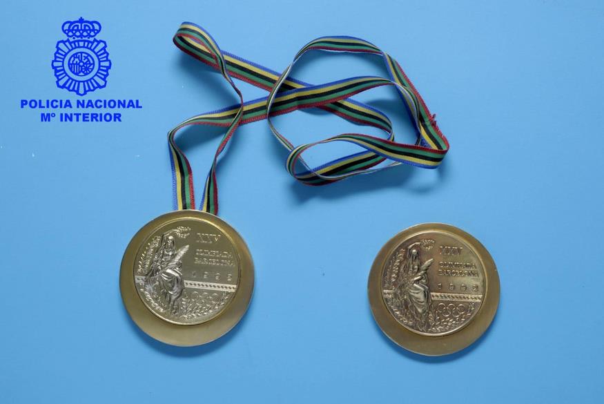 La Policía Nacional detiene al presunto autor del robo de las dos medallas olímpicas