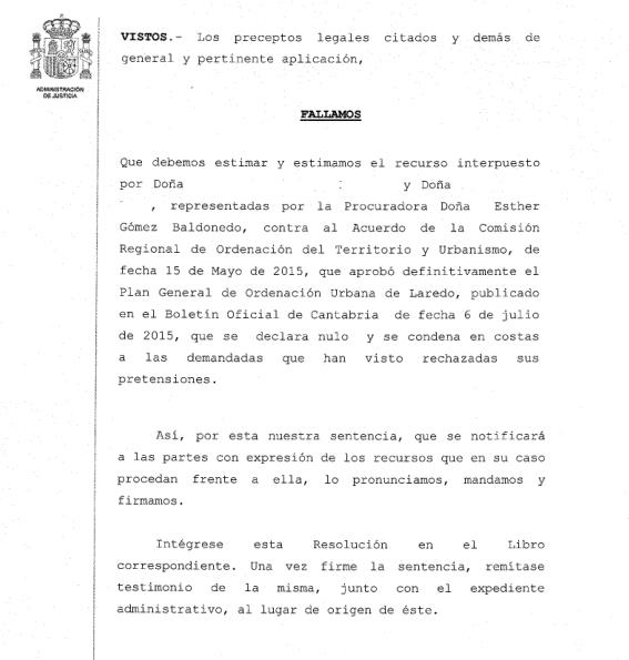 Declarado nulo de pleno derecho el PGOU de Laredo