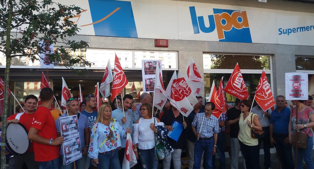 Movilizaciones contra las cajas autocobro de LUPA