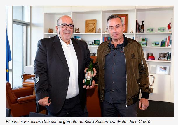  Oria apoya a la empresa cántabra Somarroza en el litigio por el uso de la botella verde