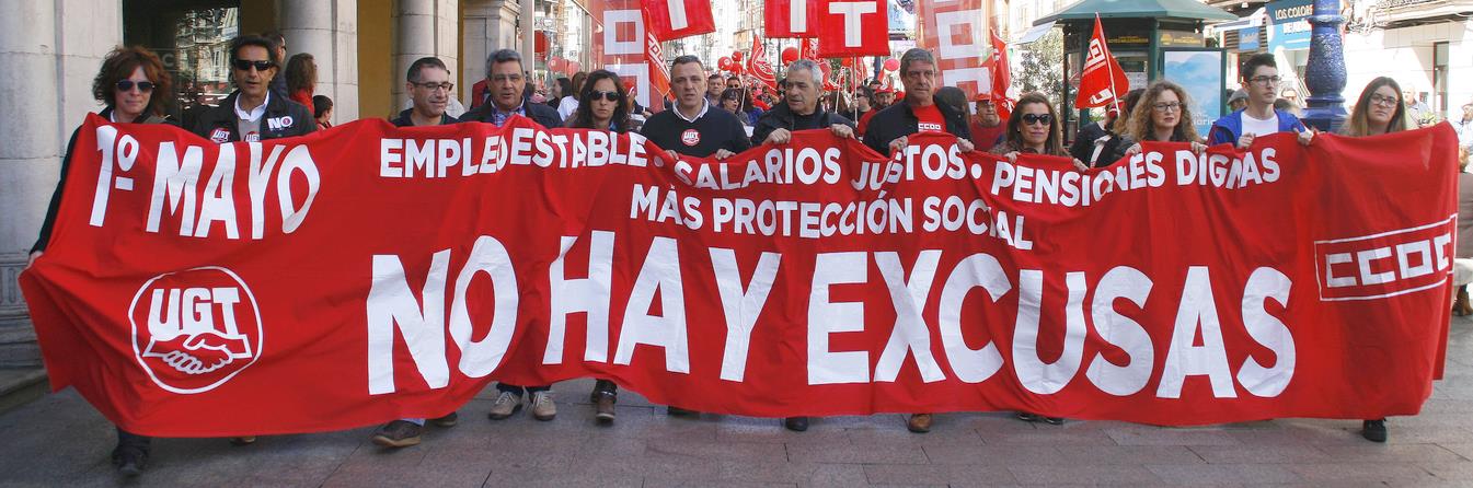  Los sindicatos tachan la «dinámica negativa» del mercado de trabajo en Cantabria