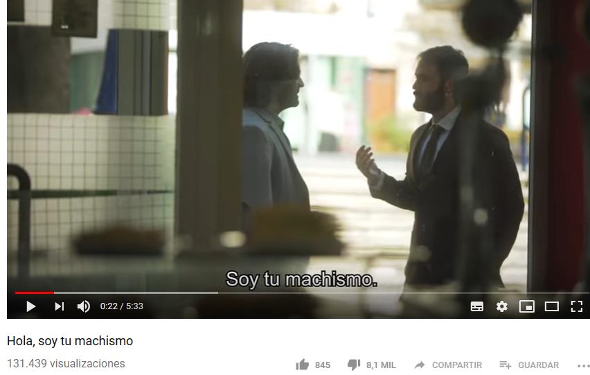 EDITORIAL-. Una campaña pagada con dinero público denigra a todos los hombres: «Hola, soy tu machismo»