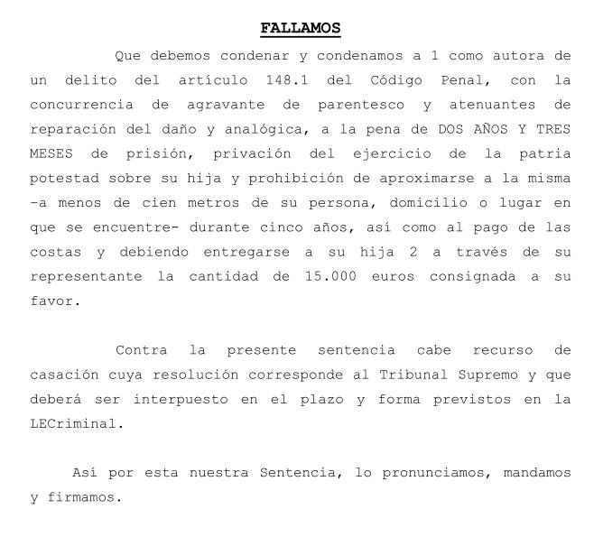  Prisión para una madre que medicaba a su hija para que tuviera continua atención hospitalaria