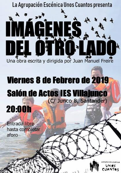 "Imágenes del otro lado", nuevo montaje de la Agrupación Escénica Unos Cuantos para transmitir el drama de los inmigrantes