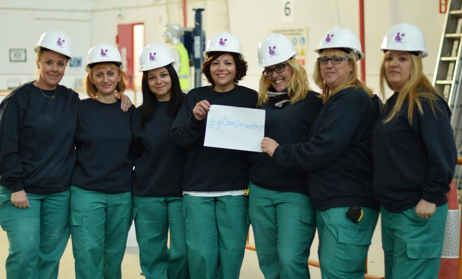 Solamente el 8,5% de los trabajadores de la construcción de Cantabria son mujeres