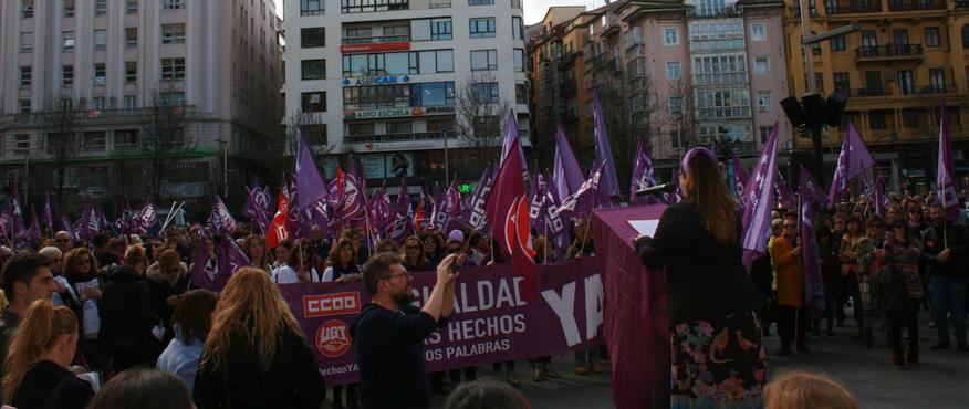 CCOO y UGT manifiestan su “satisfacción” por el efecto de la huelga del 8-M