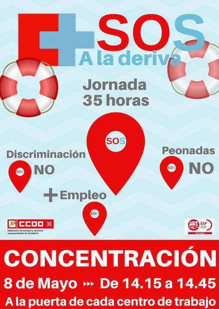 Movilizaciones sindicales por las 'desigualdades' generadas en el SCS ante la puesta en marcha de las recuperadas 35 horas