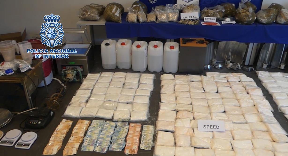 La Policía Nacional decomisa cientos de kilos de drogas sintéticas en el Norte de España