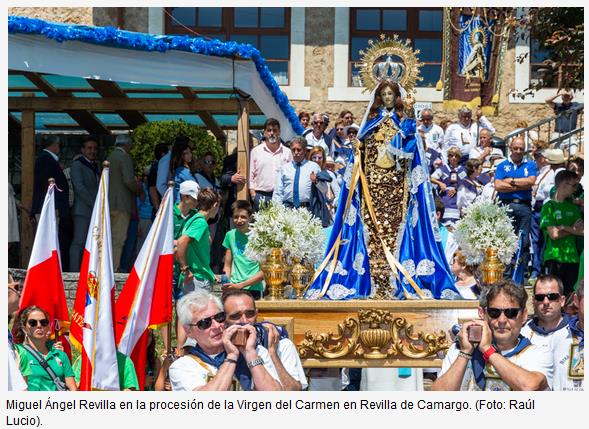 El Gobierno de Cantabria se suma a la celebración de la festividad de Nuestra Señora del Carmen