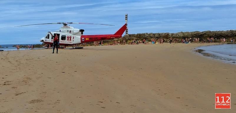 Fallece un hombre en la playa de Amio, en Pechón, mientras practicaba buceo