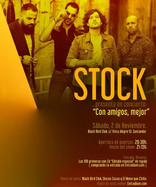 Stock presenta en concierto «Con amigos, mejor»