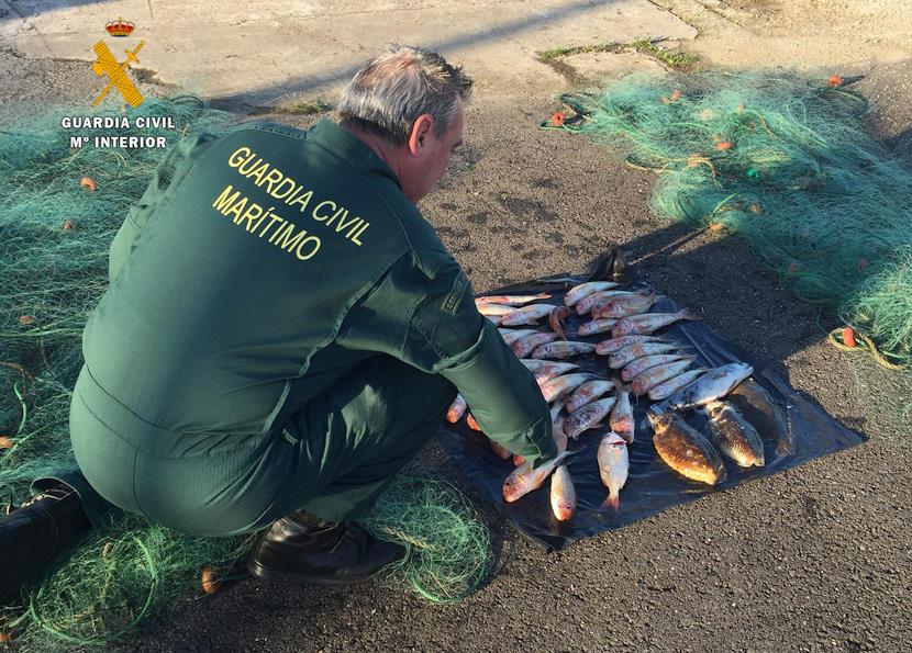 La Guardia Civil sorprende a un furtivo en la Bahía de Santander a plena luz del día