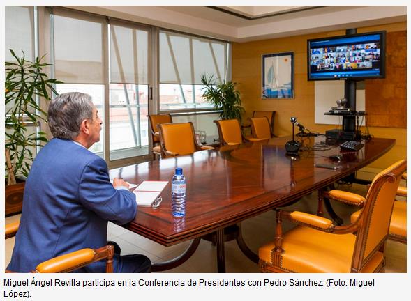 Revilla pide al Estado que dote con más medios al sistema sanitario y plantea nuevas medidas de apoyo a las familias
