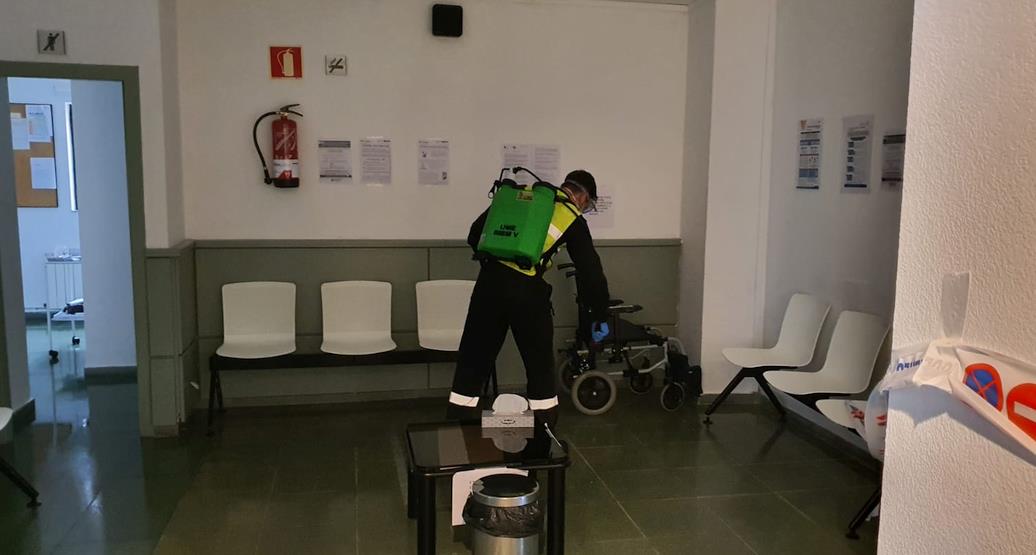  La UME vuelve a Cantabria para seguir con la desinfección de centros de salud