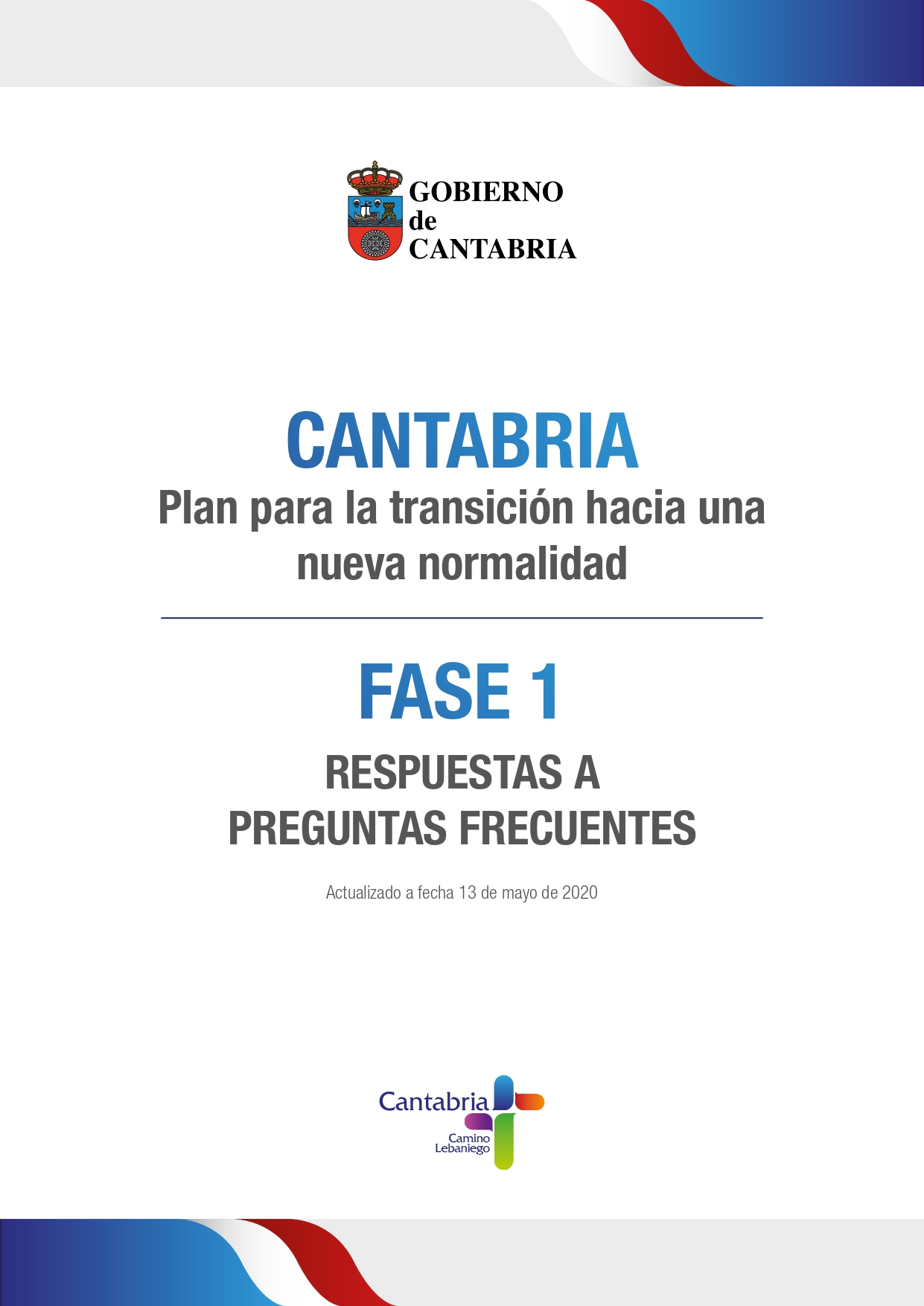  Cantabria publica una guía para informar sobre las actividades permitidas en la fase 1 del Plan de Transición a la Nueva Normalidad
