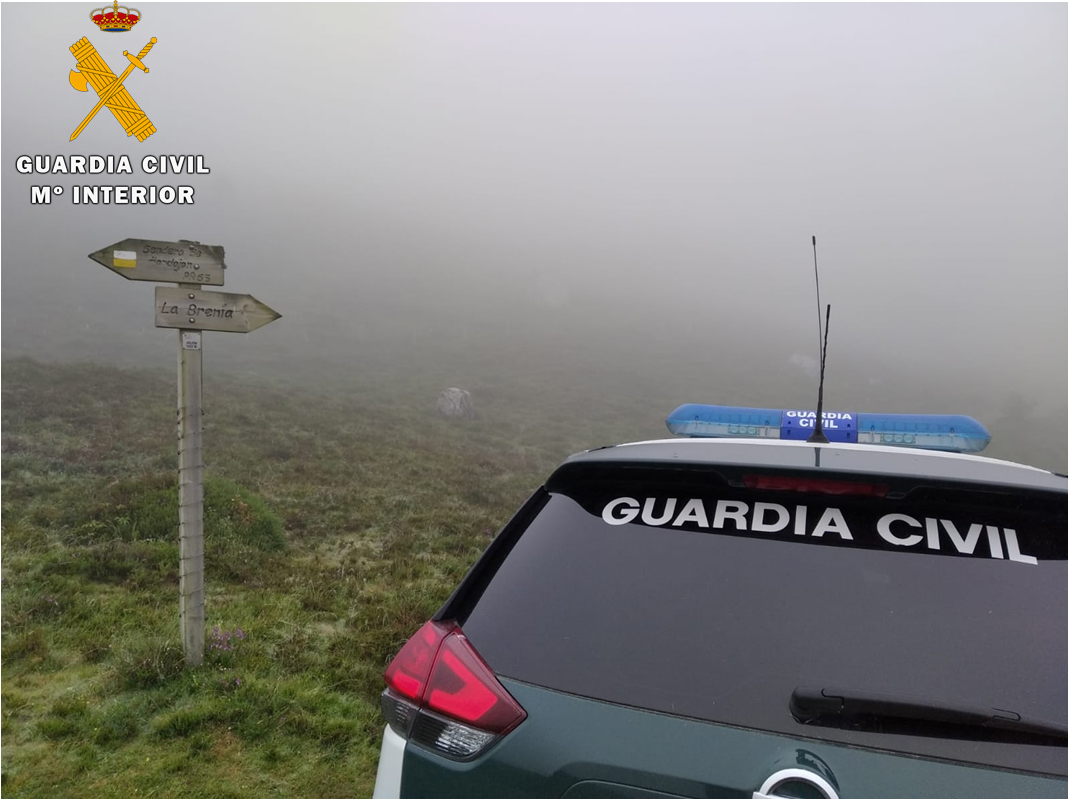  La Guardia Civil rescató a cinco senderistas tras pasar 16 horas en una zona de Soba