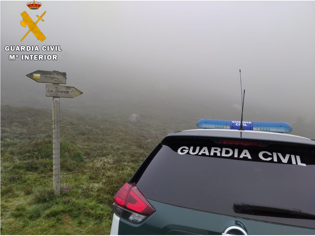 La Guardia Civil rescató a cinco senderistas tras pasar 16 horas en una zona de Soba