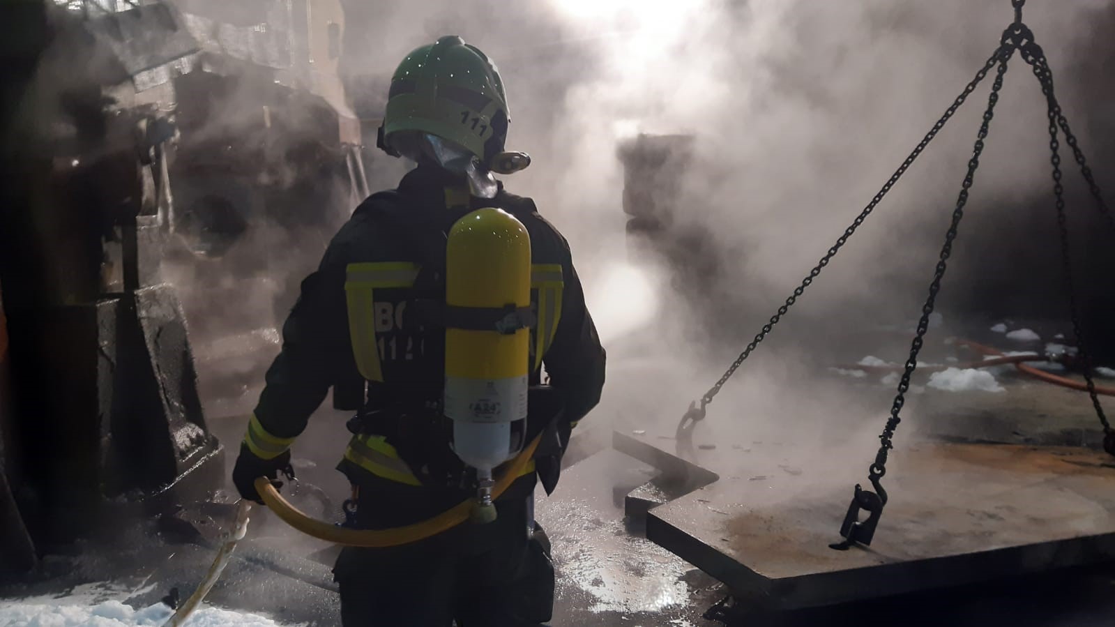 Extinguido un incendio en una factoría de Reinosa