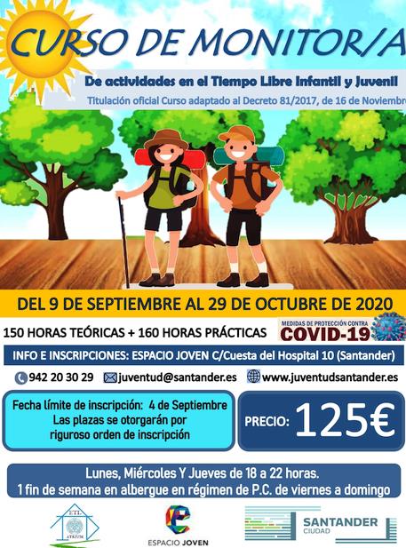 Santander organiza un nuevo curso de monitor de tiempo libre educativo infantil y juvenil