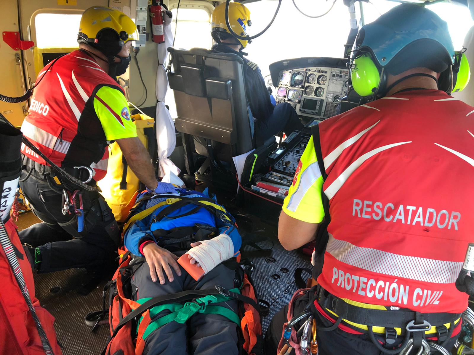  Evacuado un escalador de Santander herido en los Picos de Europa